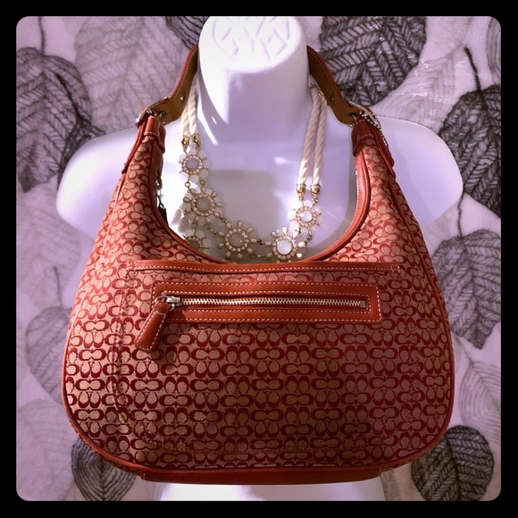 💝TRADE💝Coach Red Sig. C Hobo Bag J2K- 6343 style - Picture 2 of 7